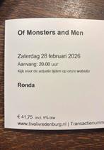 2 concertkaartjes Of Monsters and Men za 28 feb, Twee personen, Overige soorten