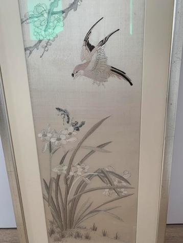 Schilderij, geborduurd beschikbaar voor biedingen