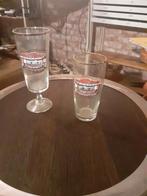 2 Oude Bierglazen 't Luifeltje Wolvega, Glas of Glazen, Gebruikt, Ophalen of Verzenden, Glas