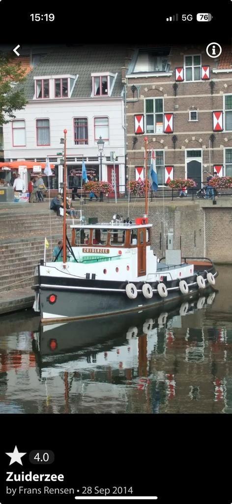 Duwsleepboot, sleepboot, geldig s.i. duwcertificaat, opduwer, Watersport en Boten, Beroepsscheepvaart, Gebruikt, Sleepboot, Diesel