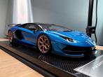Dino Models Lamborghini Aventador Svj (Blue Uranus), Ophalen of Verzenden, Zo goed als nieuw