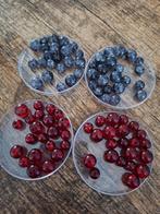 4 doosjes glaskralen rood en grijs, Ophalen of Verzenden, Nieuw, Kraal