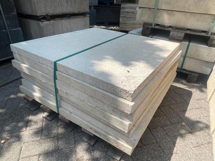 7 stuks Oud Hollandse tegels 100x100x5cm Creme RESTPARTIJ, Tuin en Terras, Tegels en Klinkers, Nieuw, Terrastegels, Beton, Ophalen