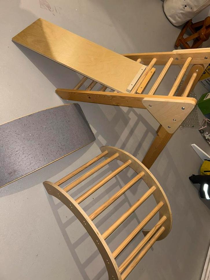 Houten klimrek/glijbaan/speelset, Kinderen en Baby's, Speelgoed | Houten speelgoed, Gebruikt, Overige typen, Ophalen