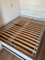 Ikea bed Trysil 160x200 met lattenbodem, Ophalen, Gebruikt, Wit, Tweepersoons