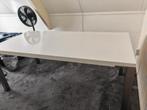 Eettafel 180 x 90 hoogglans wit, Ophalen, Gebruikt, 50 tot 100 cm, 150 tot 200 cm