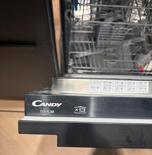 Candy CDI 1L38 Inbouw Vaatwasser 13 couverts, A+ energie, Witgoed en Apparatuur, Vaatwasmachines, Zo goed als nieuw, Inbouw, Minder dan 85 cm