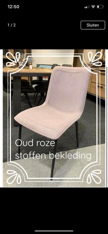 De daimon eetkamerstoel (nieuw in doos)  rose beschikbaar voor biedingen