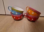 Oilily Cappuccino Mokken - 4 stuks, Gebruikt, Keramiek, Ophalen of Verzenden, Overige stijlen