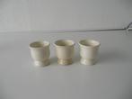3x eierdoppen creme, Antiek en Kunst, Ophalen of Verzenden
