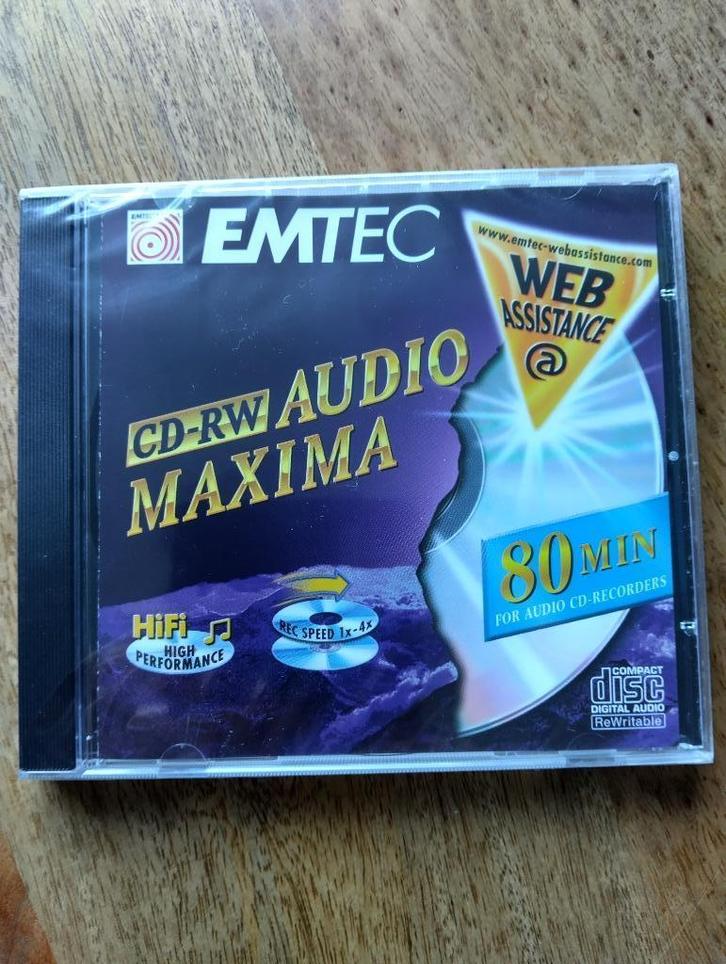 EMTEC CD-RW AUDIO * Geschikt Voor Audio CD Recorders * NEW *, Audio, Tv en Foto, Cd-spelers, Nieuw, Overige merken, Ophalen of Verzenden
