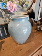 Vintage blauwen pot aardewerk, Ophalen of Verzenden