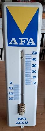 AFA accu thermometer emaile, Verzamelen, Ophalen of Verzenden, Reclamebord