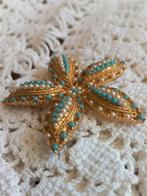 Vintage zeester broche gemerkt Sarah Coventry, Ophalen of Verzenden, Overige materialen, Broche