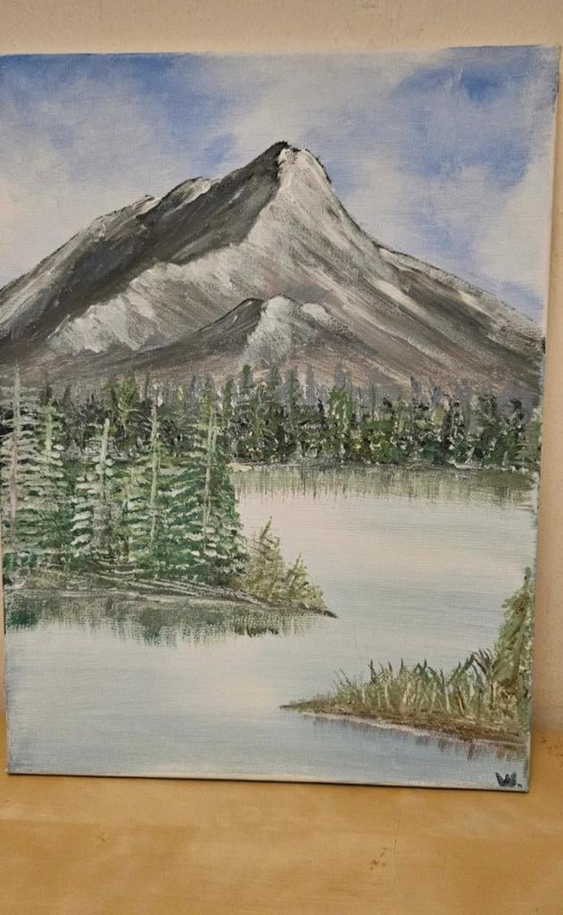 Landschap schilderij, Antiek en Kunst, Ophalen of Verzenden