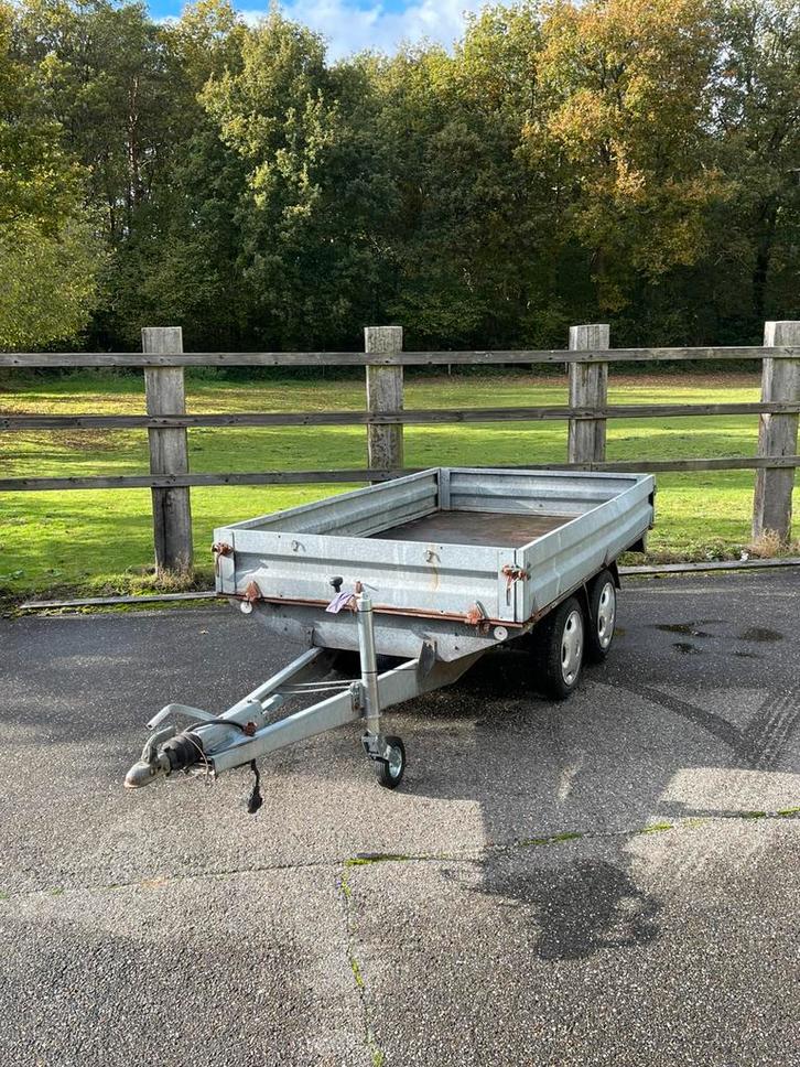 Brenderup dubbelasser aanhangwagen, Auto diversen, Aanhangers en Bagagewagens, Zo goed als nieuw, Ophalen