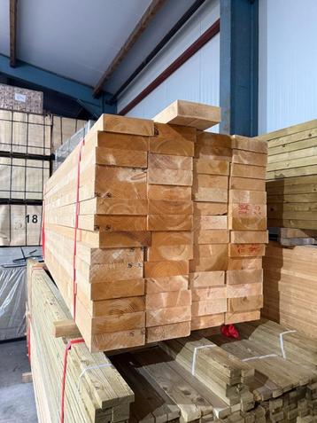 57 stuks Partij vuren balken 60x195mm 2,5 meter geschaafd beschikbaar voor biedingen