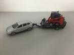 Dickie Toys - Volvo XC60 met bobcat op trailer, Ophalen of Verzenden, Zo goed als nieuw, Auto
