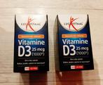 Lucovitaal Vitamine D3 25 mcg (1000IE) - 2 potjes/doosjes., Ophalen of Verzenden, Nieuw, Overige typen