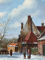 Johannes Eerdmans, winters oudhollands straatje, Ophalen