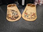 Vintage Handgemaakte Lampenkappen Set, Gebruikt, Vintage, Ophalen of Verzenden, Minder dan 25 cm