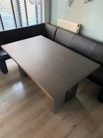 Eettafel hout antraciet (160x100 cm), Ophalen, Gebruikt, 50 tot 100 cm, 150 tot 200 cm