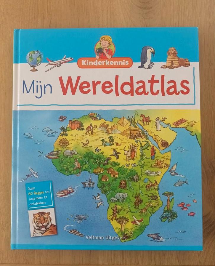 Sandra Noa - Mijn wereldatlas, Boeken, Kinderboeken | Jeugd | onder 10 jaar, Zo goed als nieuw, Non-fictie, Ophalen of Verzenden