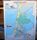 Schoolkaart Noord-Holland (120x100 cm, nieuw), Antiek en Kunst, Antiek | Schoolplaten, Ophalen of Verzenden, Aardrijkskunde