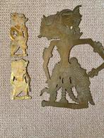 Indonesisch koperen Wajang/ Wayang figuren Java Indonesië, Ophalen
