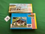 111 Faller B-287 berghuis en B182/d perron items ZGAN boxed, Overige merken, Gelijkstroom of Wisselstroom, Brug, Tunnel of Gebouw