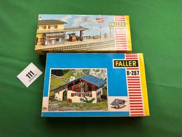 111 Faller B-287 berghuis en B182/d perron items ZGAN boxed beschikbaar voor biedingen
