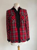 twin-set blouse rood ruit maat XS, Kleding | Dames, Twinset, Verzenden, Zo goed als nieuw, Maat 34 (XS) of kleiner
