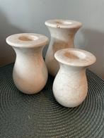 3 marmeren waxinelichtjes houders of kaarssen houder, Ophalen of Verzenden