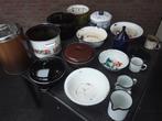 Vintage emaille  potten en pannen., Huis en Inrichting, Keuken | Potten en Pannen, Ophalen, Overige materialen, Pannenset