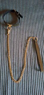 Pu leren halsband, chocker ( nieuw), Kleding | Dames, Verzenden, Zwart, Overige typen