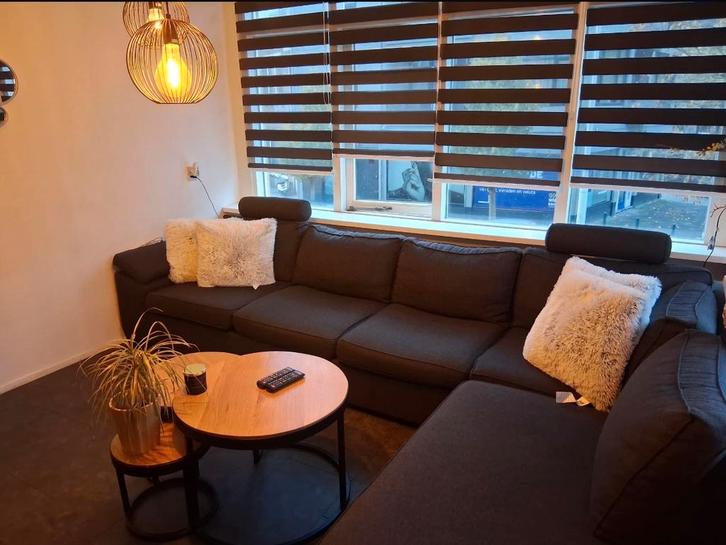 Henders & Hazel Hoekbank - Antraciet Grijs - Topstaat!, Huis en Inrichting, Banken | Bankstellen, Zo goed als nieuw, Hoekbank