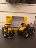 2 jcb trekkers, Hobby en Vrije tijd, Modelauto's | 1:32, Ophalen, Zo goed als nieuw, Tractor of Landbouw, Britains