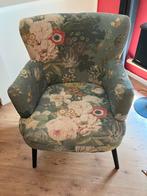 Mooie stoel / fauteuil gebloemd, Huis en Inrichting, Fauteuils, Ophalen, Gebruikt, 50 tot 75 cm