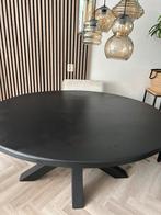 Rond-ovale eettafel, Huis en Inrichting, Tafels | Eettafels, Ophalen, Gebruikt, 100 tot 150 cm, 150 tot 200 cm