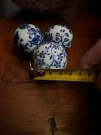 Delfts Blauwe Decoratie Ballen, Blauw, Aardewerk of Porselein, Ophalen of Verzenden, Zo goed als nieuw