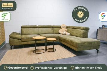 Montel Hoekbank Modena Groen [Refurbished] beschikbaar voor biedingen