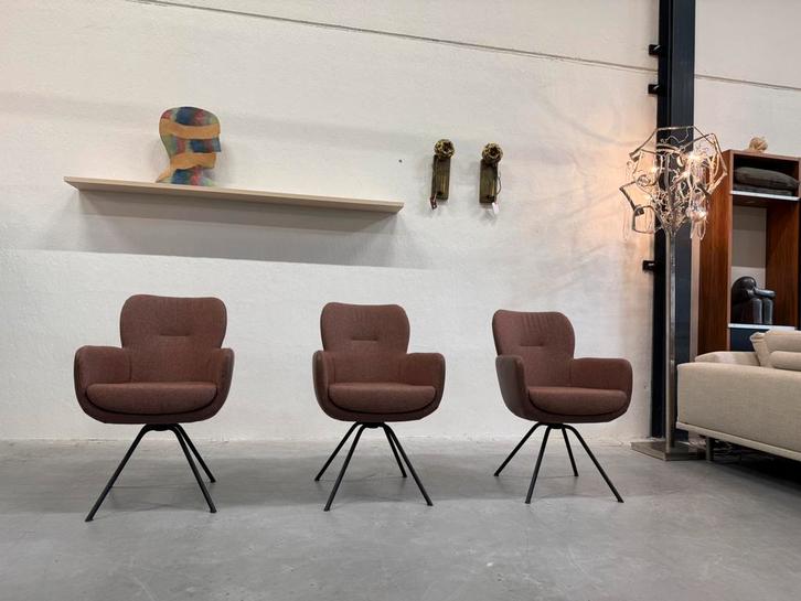 6 Nieuw Gealux Madison eetkamerstoelen Stof leer Stoel, Huis en Inrichting, Stoelen, Nieuw, Vijf, Zes of meer stoelen, Stof, Ophalen of Verzenden