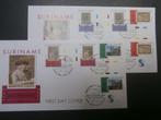 rep suriname fdc keerdrukken e 271BP, Postzegels en Munten, Postzegels | Suriname, Verzenden, Gestempeld