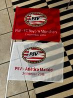 Twee vlaggen van PSV wedstrijden voor de PSV-FAN., Verzenden, Zo goed als nieuw