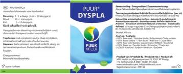 Puur Natuur Dyspla Druppels- 50 ml🐶2 Nieuwe flesjes🐾🐾 beschikbaar voor biedingen