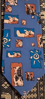 Menken van Grieken Wassenaar stropdassen modern blauw bruin, Ophalen of Verzenden, Nieuw, Gebruiksvoorwerp