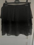 Zwarte rok met ruffles en stipjes maat M - My Jewellery, Maat 38/40 (M), My Jewellery, Zwart, Ophalen of Verzenden