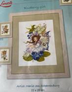 BORDUURPAKKET LANARTE/M. VAN SCHARRENBURG BLUEBERRY GIRL, Hobby en Vrije tijd, Borduren en Borduurmachines, Ophalen of Verzenden