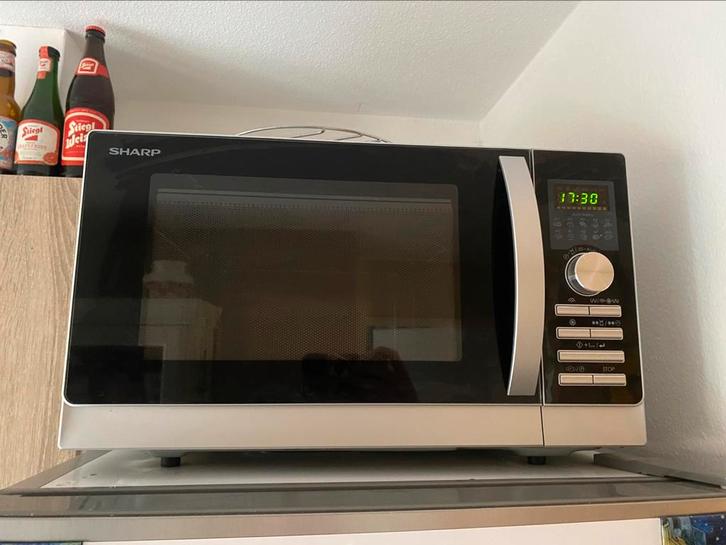 Sharp R843INW combimagnetron, Witgoed en Apparatuur, Magnetrons, Zo goed als nieuw, Grill, Ophalen