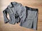 Rok en colbertjasje / mantelpak Blacky Dress ZGAN Maat 38, Maat 38/40 (M), Ophalen of Verzenden, Zo goed als nieuw, Grijs